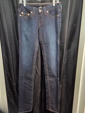 True Religion Women's Dark Indigo Skinny Jeans Size 27